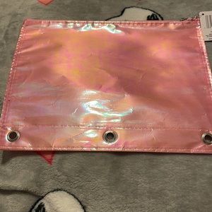 Iridescent pink sicker pouch
